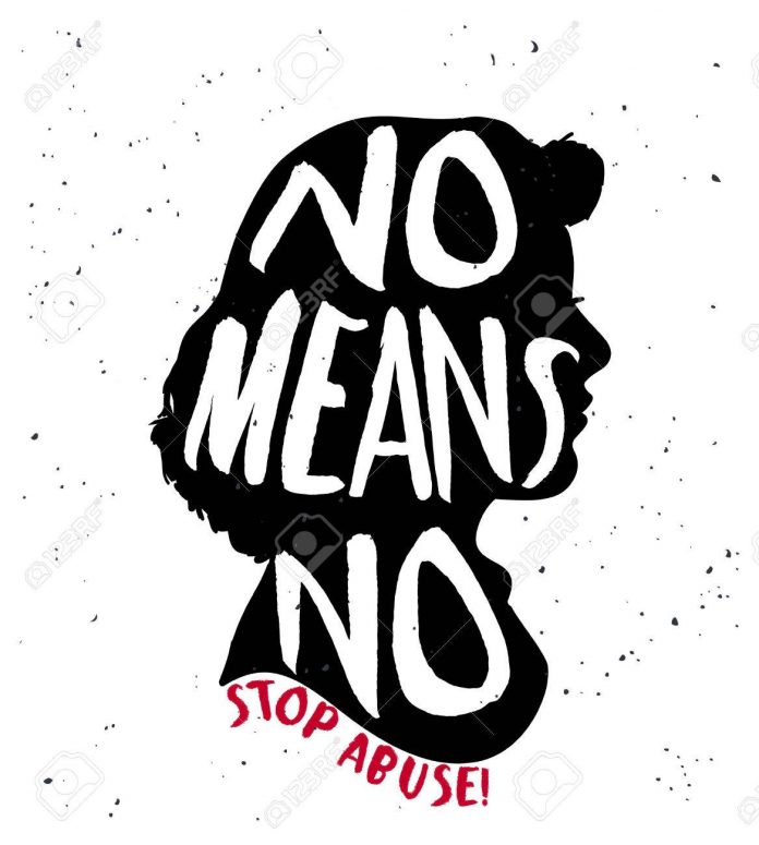 58147513-no-means-no-quote-on-woman-silhouette-
