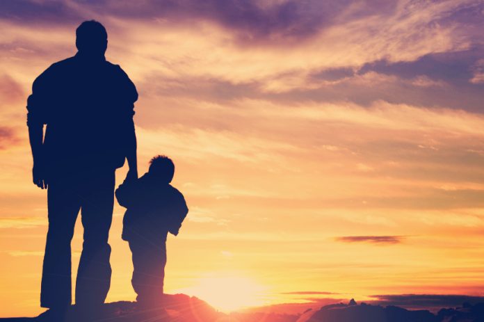 Father-and-Son-Holding-Hands